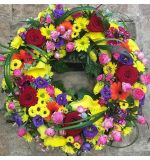 Vibrant Wreath funerals Flowers